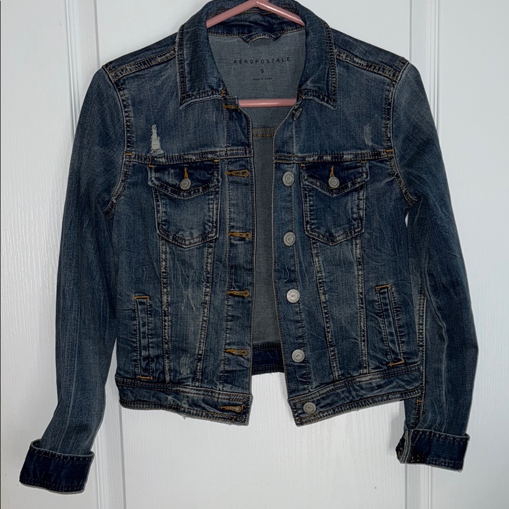 Aeropostale Women's Blue Denim Jacket